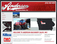 Tablet Screenshot of andersonmachinery.com